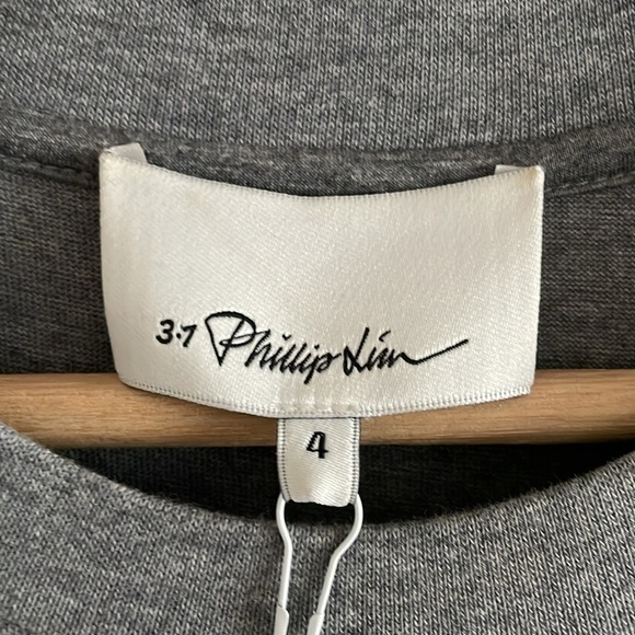 3.1 Phillip Lim Handkerchief Midi Dress Women’s‎ Size 4 Wool Fir Green Gray - Picture 11 of 15